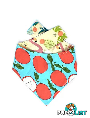 #11 Apple Dumpling Reversible Pet Bandana - Octavia's Pup Shop - OCTBAN11-APP-LRG