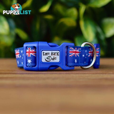 Australian Flag Dog Collar / Flag / XS - L - Hand made by the Bark Side - TBSAUSSML