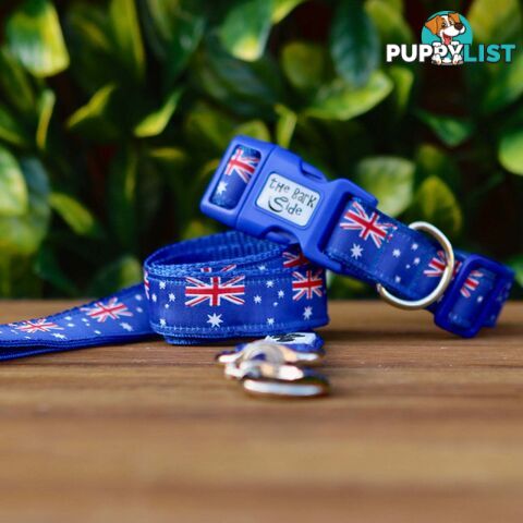Australian Flag Dog Collar / Flag / XS - L - Hand made by the Bark Side - TBSAUSSML