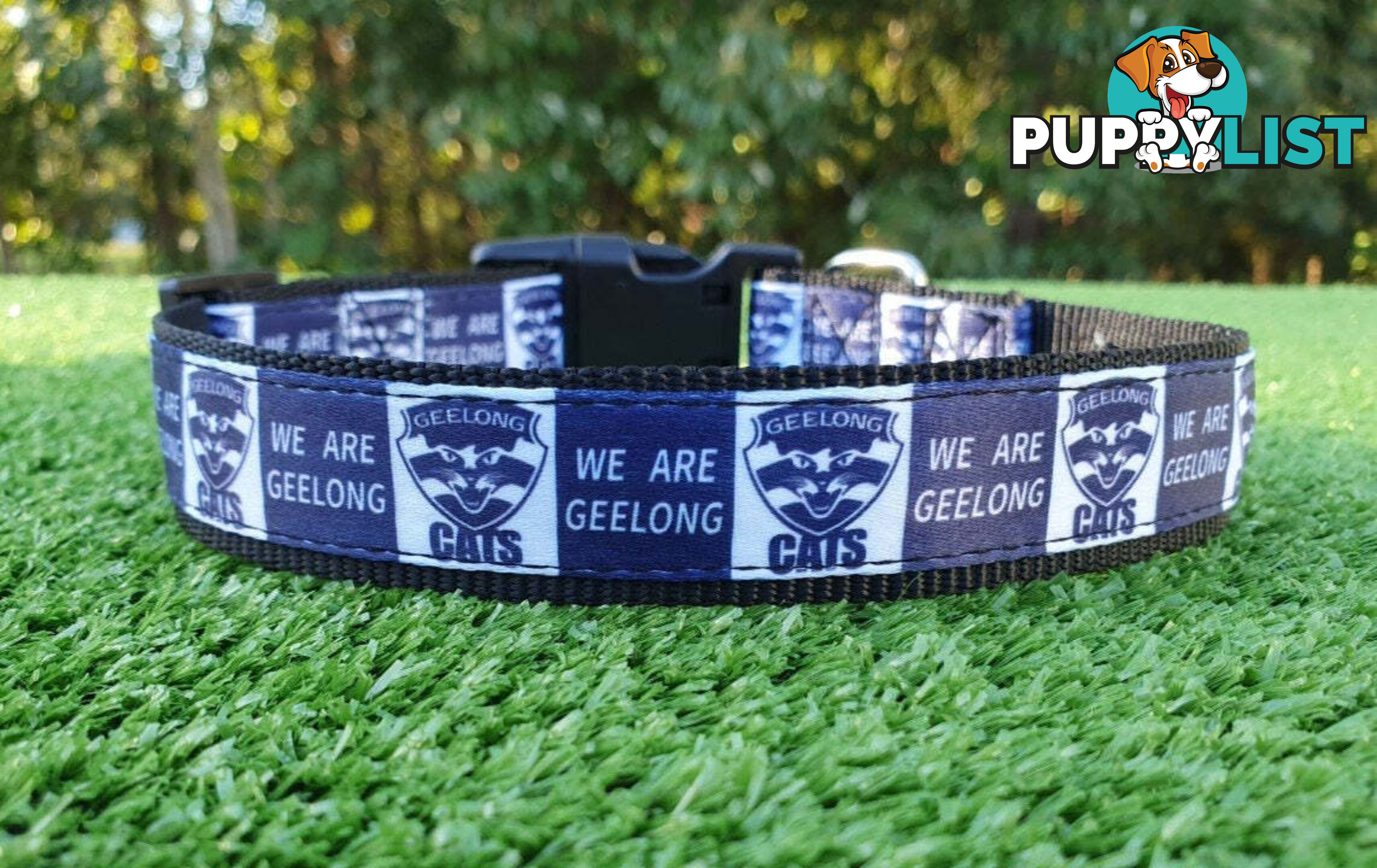 AFL Dog Collars, Footy - Aussie Rules - Moondidley Pets - MDPCOLAFXSCB