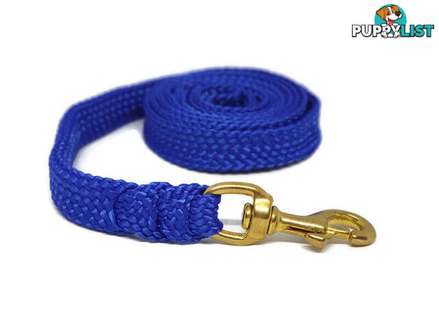 1.8m to 10m Long Dog Lead No Stitching Tough Yarnix 20mm Wide - YNXLD201.8SSBLKRED