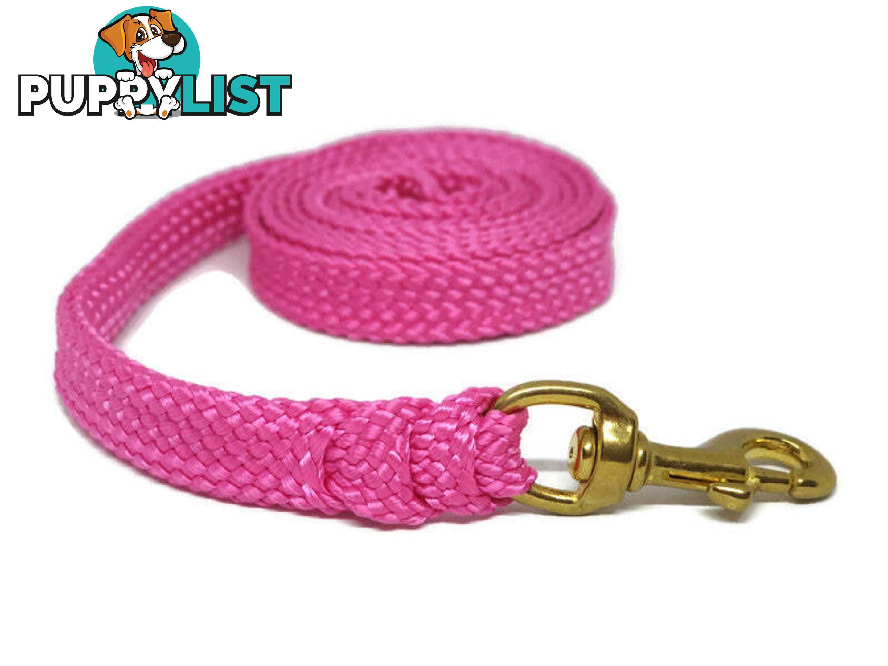 1.8m to 10m Long Dog Lead No Stitching Tough Yarnix 20mm Wide - YNXLD201.8SSBLKRED