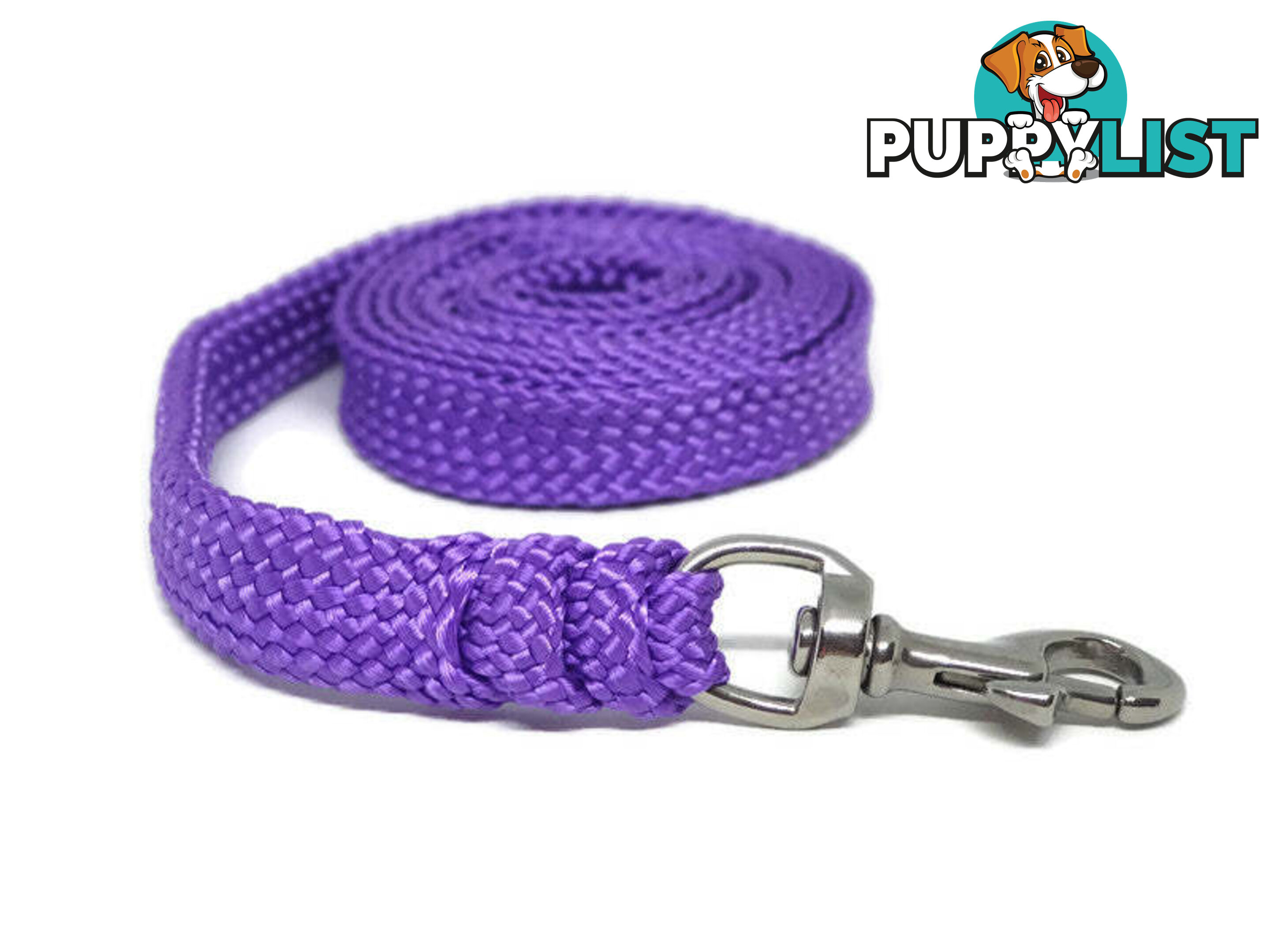 1.8m to 10m Long Dog Lead No Stitching Tough Yarnix 20mm Wide - YNXLD201.8SSBLKRED