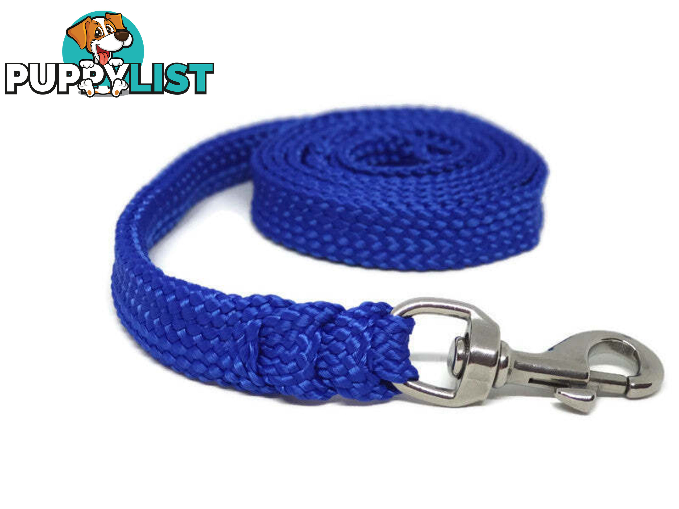 1.8m to 10m Long Dog Lead No Stitching Tough Yarnix 20mm Wide - YNXLD201.8SSBLKRED
