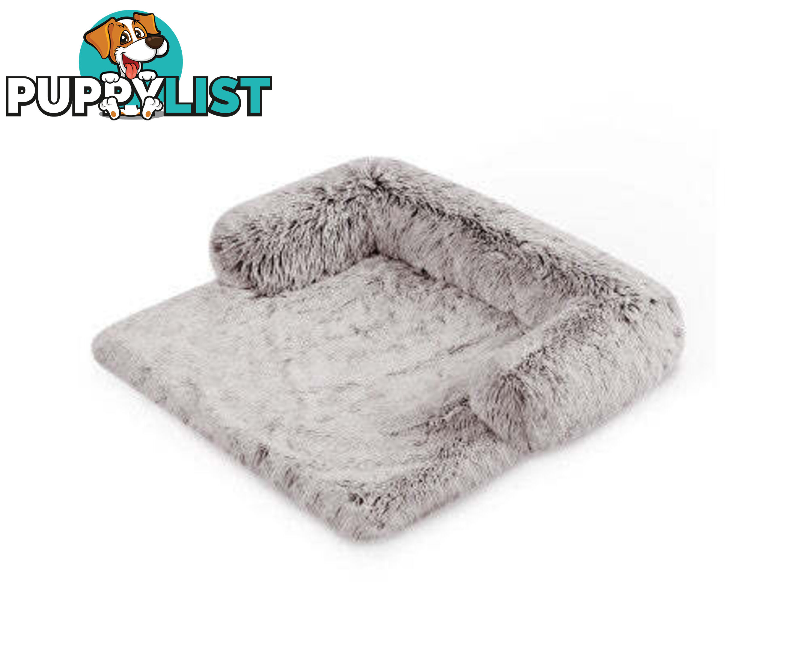 Pet Sofa Bed Dog Cover - Calming Sofa Protector Cushion/Plush Mat - V360-PTPC0003-GC-L