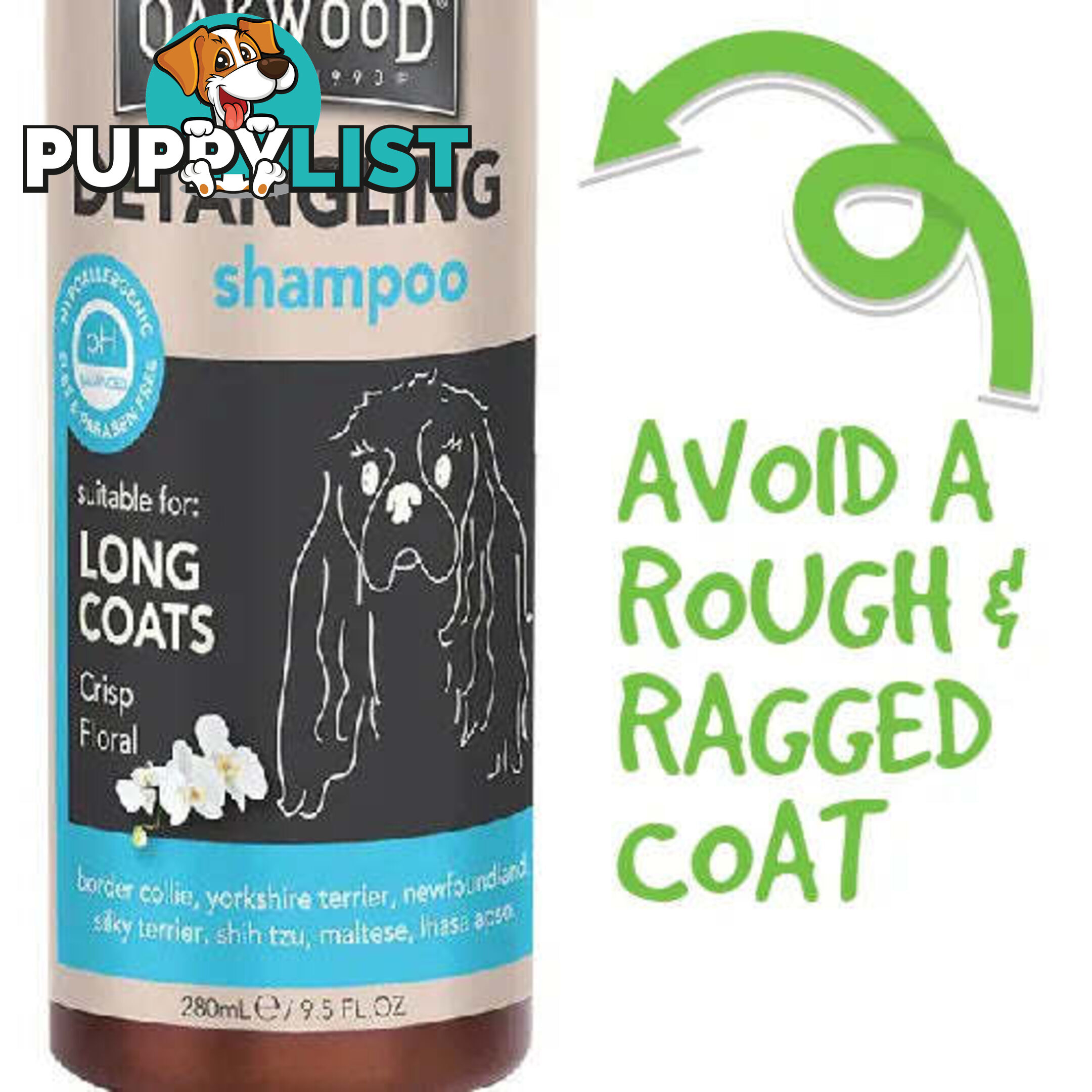 OAKWOOD PET DETANGLING SHAMPOO FOR LONG COATS - BAINBRIDGE - BB-A7280