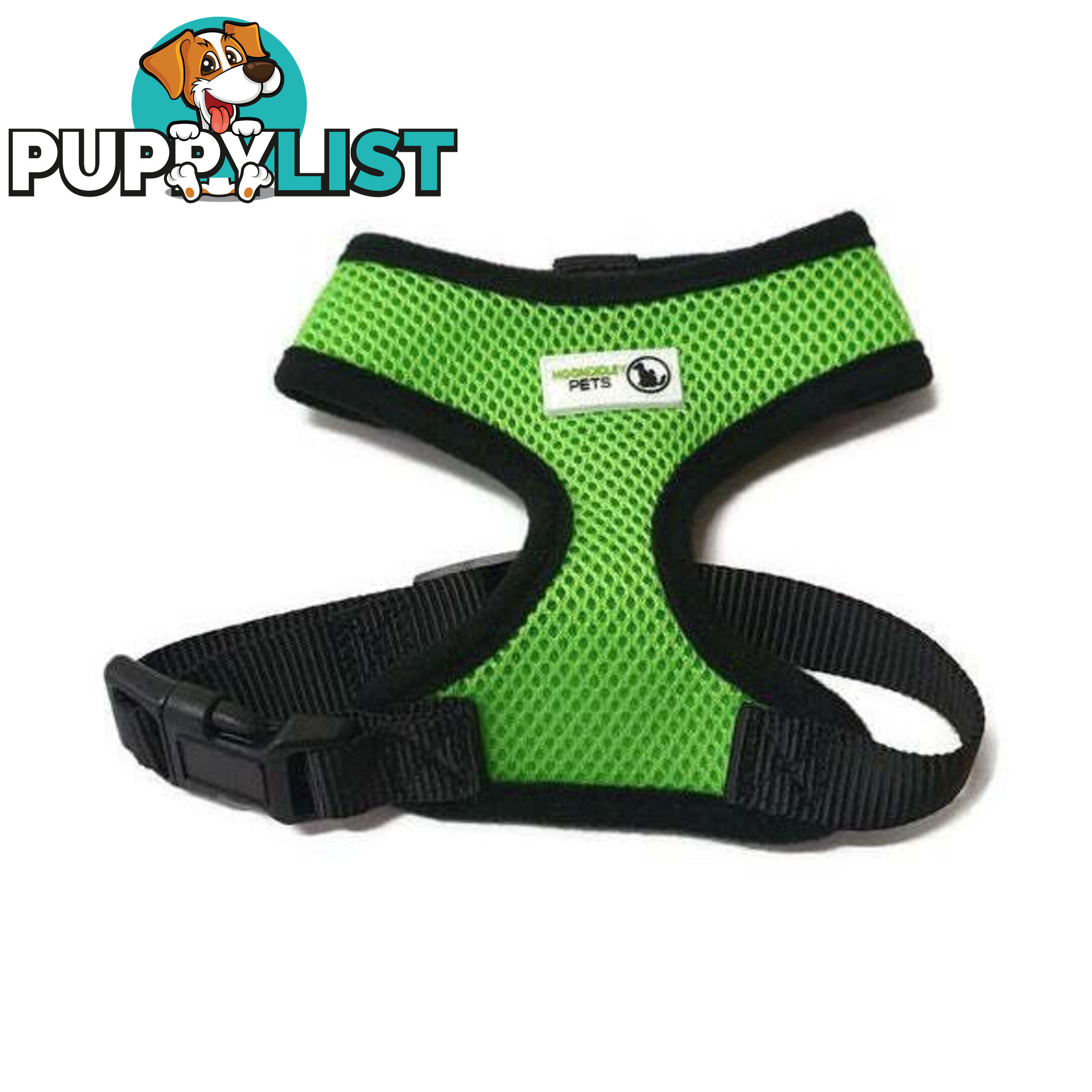 Pet Harness Soft Air Mesh Padded Adjustable  - Moondidley Pets - MDPHARMESXSRED