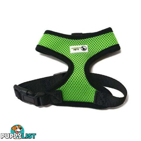 Pet Harness Soft Air Mesh Padded Adjustable  - Moondidley Pets - MDPHARMESXSRED