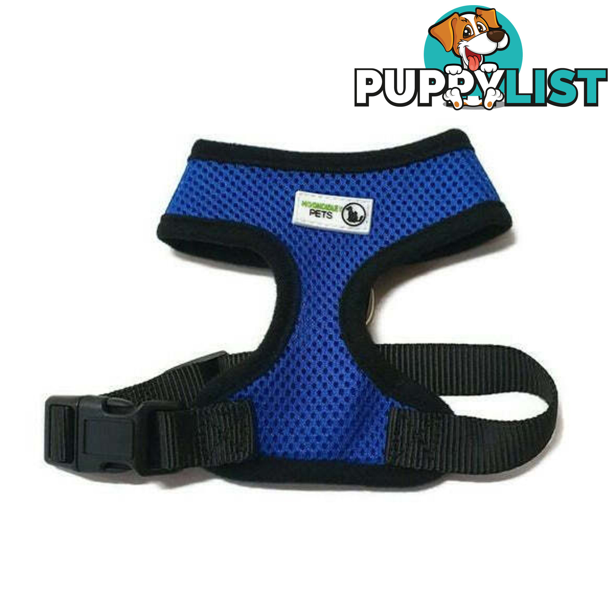 Pet Harness Soft Air Mesh Padded Adjustable  - Moondidley Pets - MDPHARMESXSRED