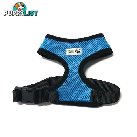 Pet Harness Soft Air Mesh Padded Adjustable  - Moondidley Pets - MDPHARMESXSRED
