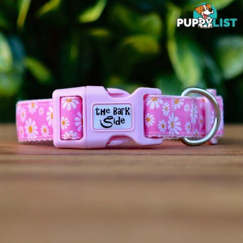 Daisy Dog Collar -  Hand Made by The Bark Side - TBSDAIXSBLU