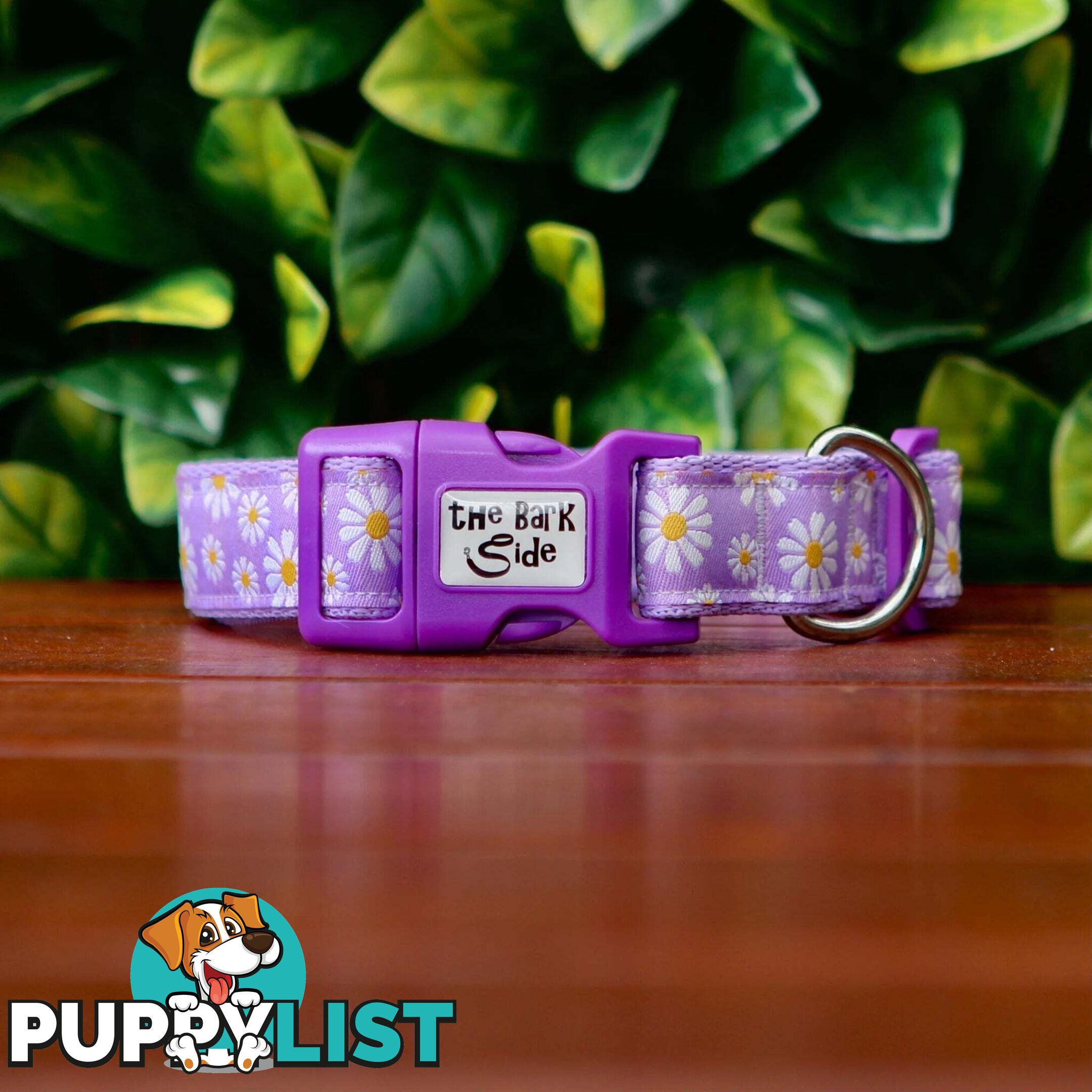 Daisy Dog Collar -  Hand Made by The Bark Side - TBSDAIXSBLU