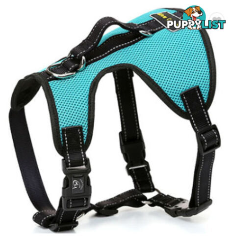 Dog Harness Billi Bob Soft Mesh Reflective Webbing - Moondidley Pets - MDPHARBILLBLK