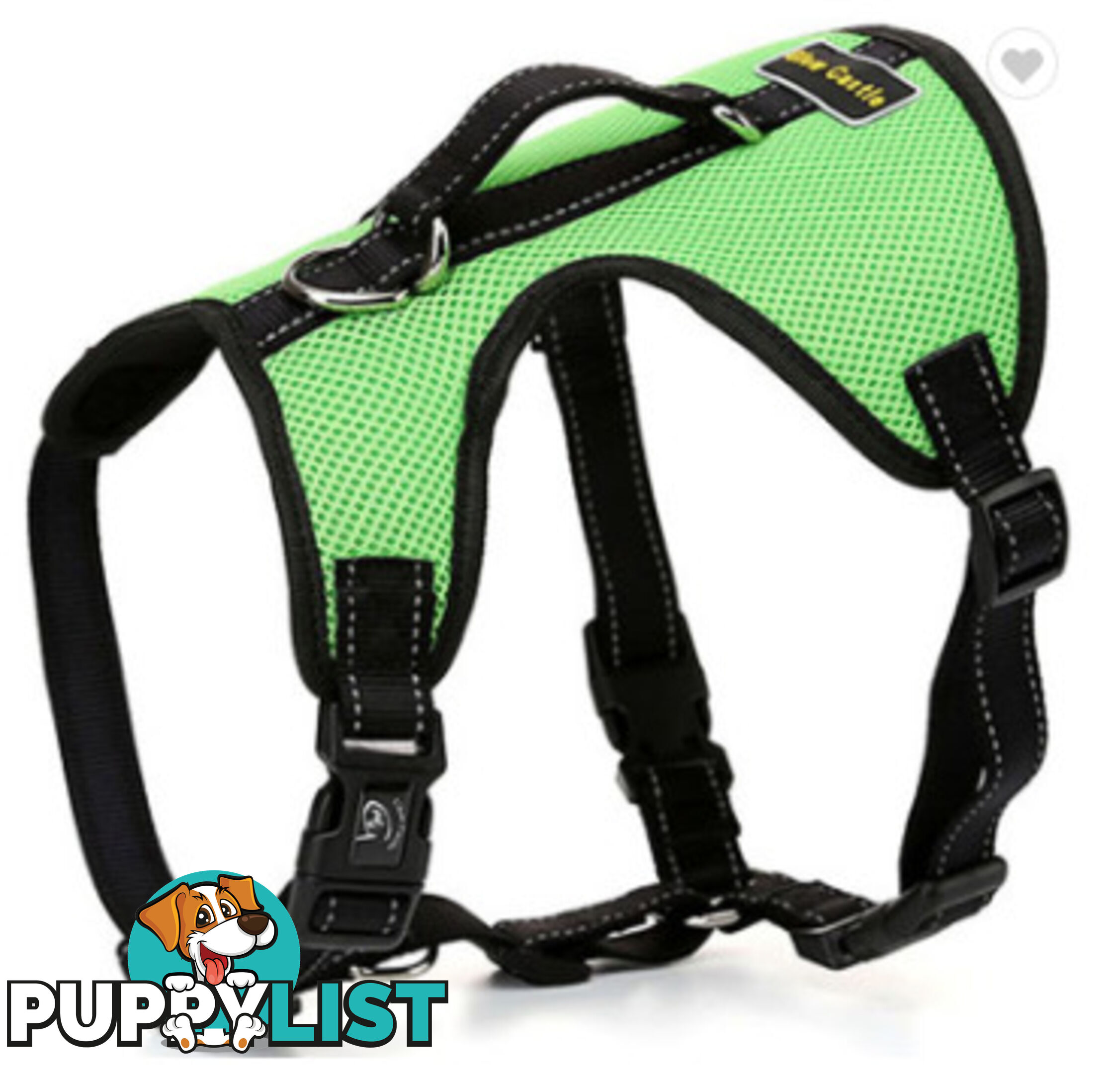 Dog Harness Billi Bob Soft Mesh Reflective Webbing - Moondidley Pets - MDPHARBILLBLK