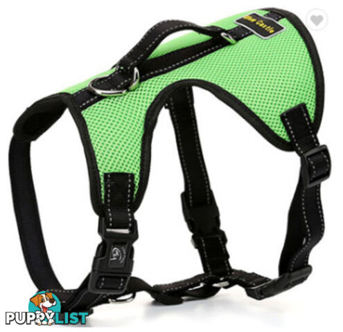 Dog Harness Billi Bob Soft Mesh Reflective Webbing - Moondidley Pets - MDPHARBILLBLK