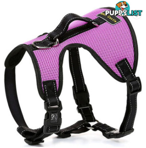 Dog Harness Billi Bob Soft Mesh Reflective Webbing - Moondidley Pets - MDPHARBILLBLK