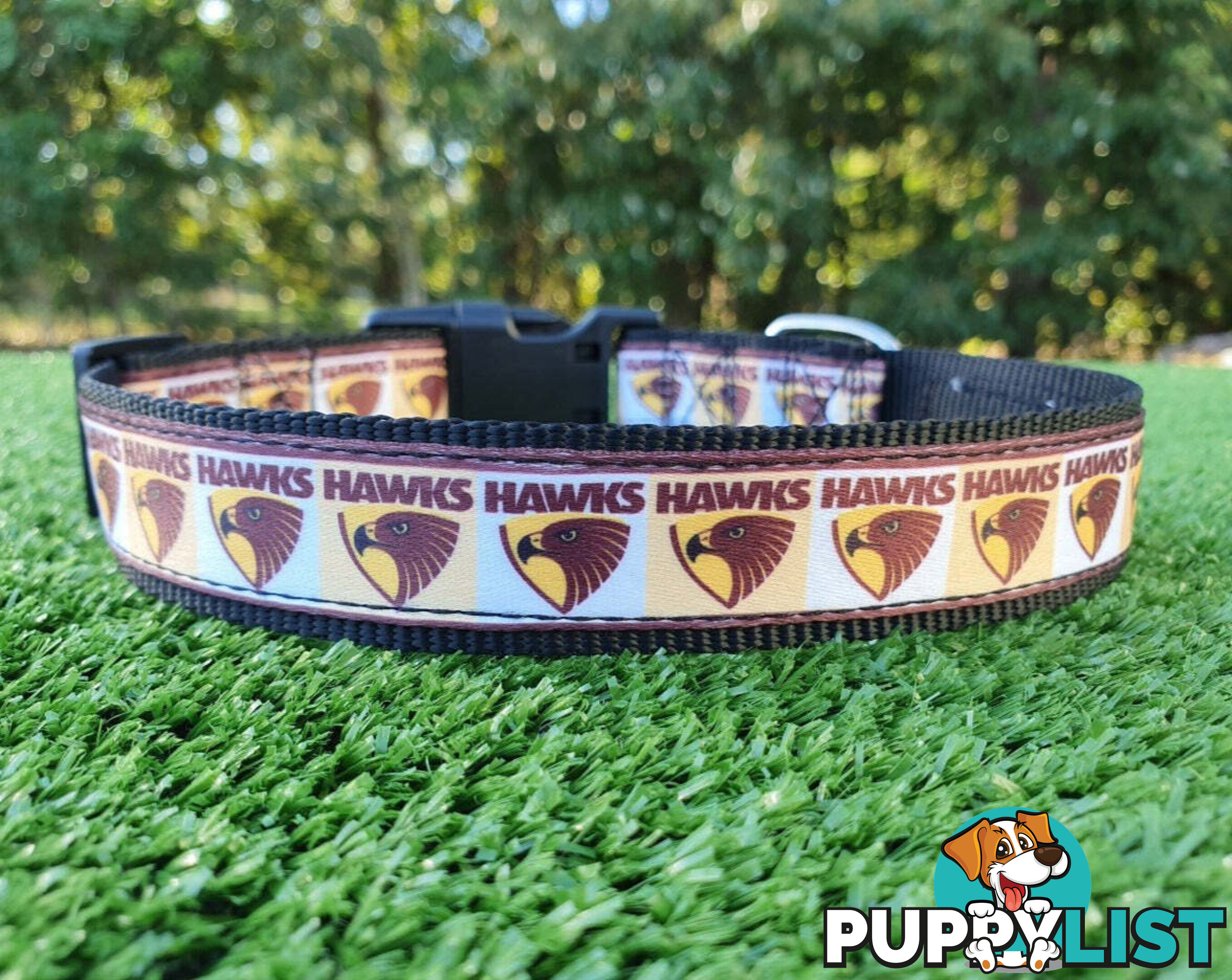AFL Dog Collars, Footy - Aussie Rules - Moondidley Pets - MDPCOLAFLSBL