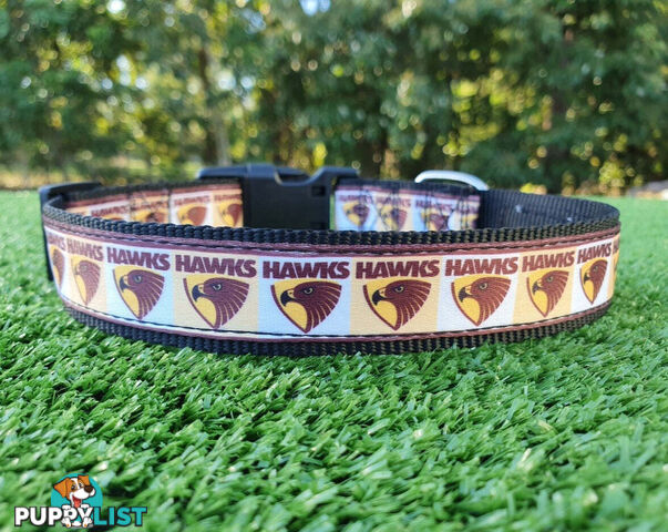 AFL Dog Collars, Footy - Aussie Rules - Moondidley Pets - MDPCOLAFLSBL