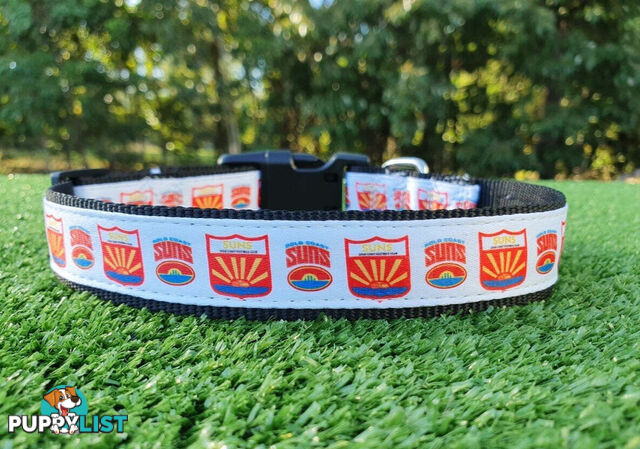 AFL Dog Collars, Footy - Aussie Rules - Moondidley Pets - MDPCOLAFLSBL