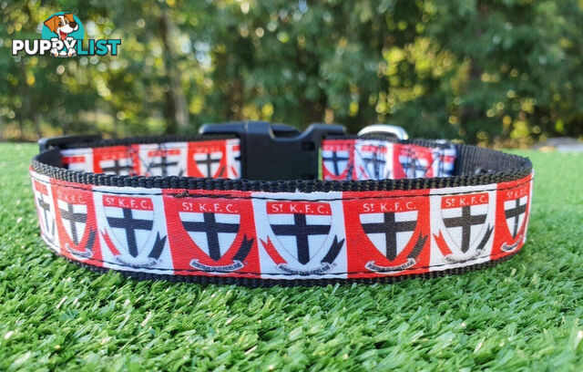 AFL Dog Collars, Footy - Aussie Rules - Moondidley Pets - MDPCOLAFLSBL