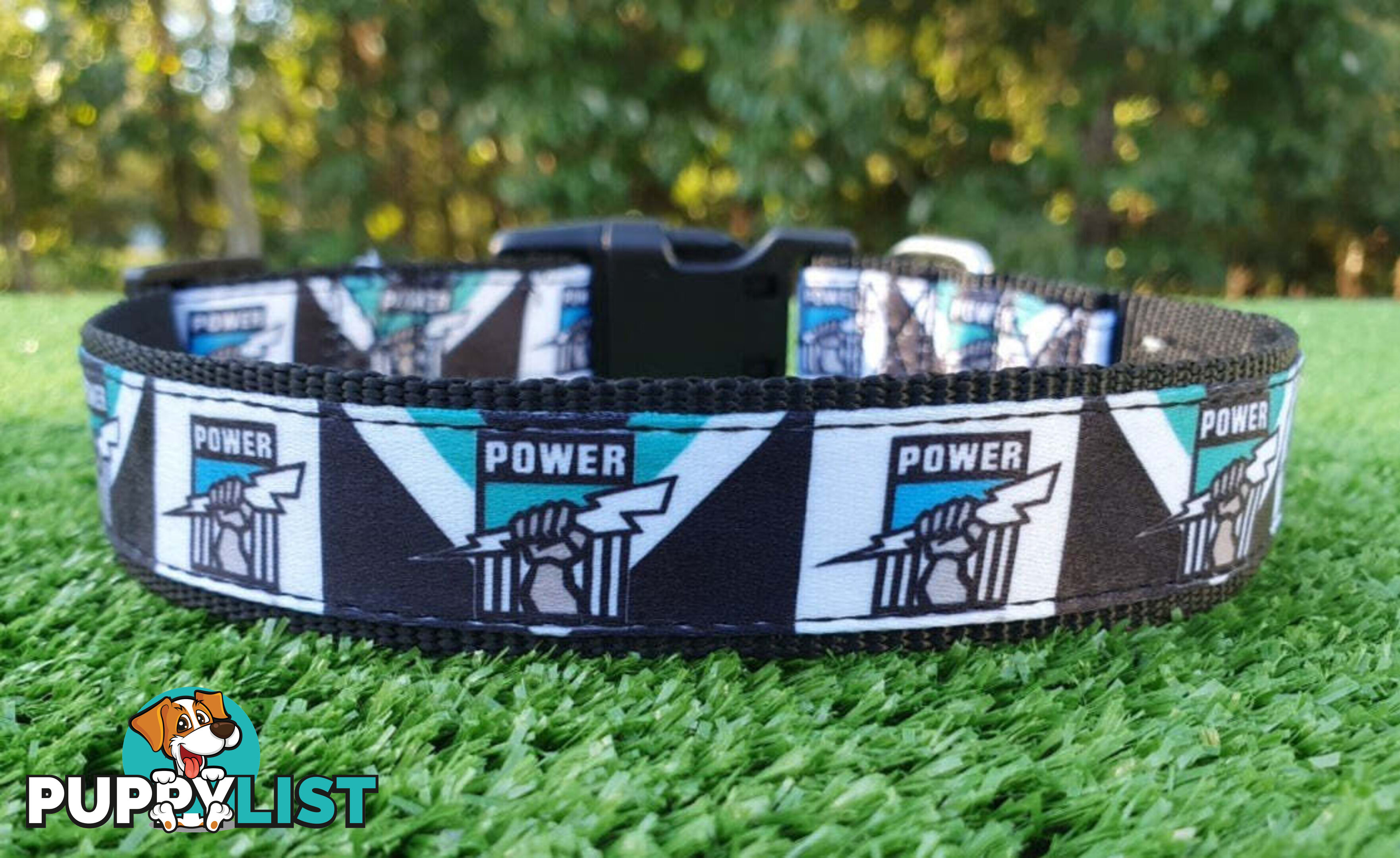 AFL Dog Collars, Footy - Aussie Rules - Moondidley Pets - MDPCOLAFLSBL