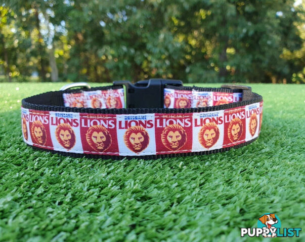 AFL Dog Collars, Footy - Aussie Rules - Moondidley Pets - MDPCOLAFLSBL
