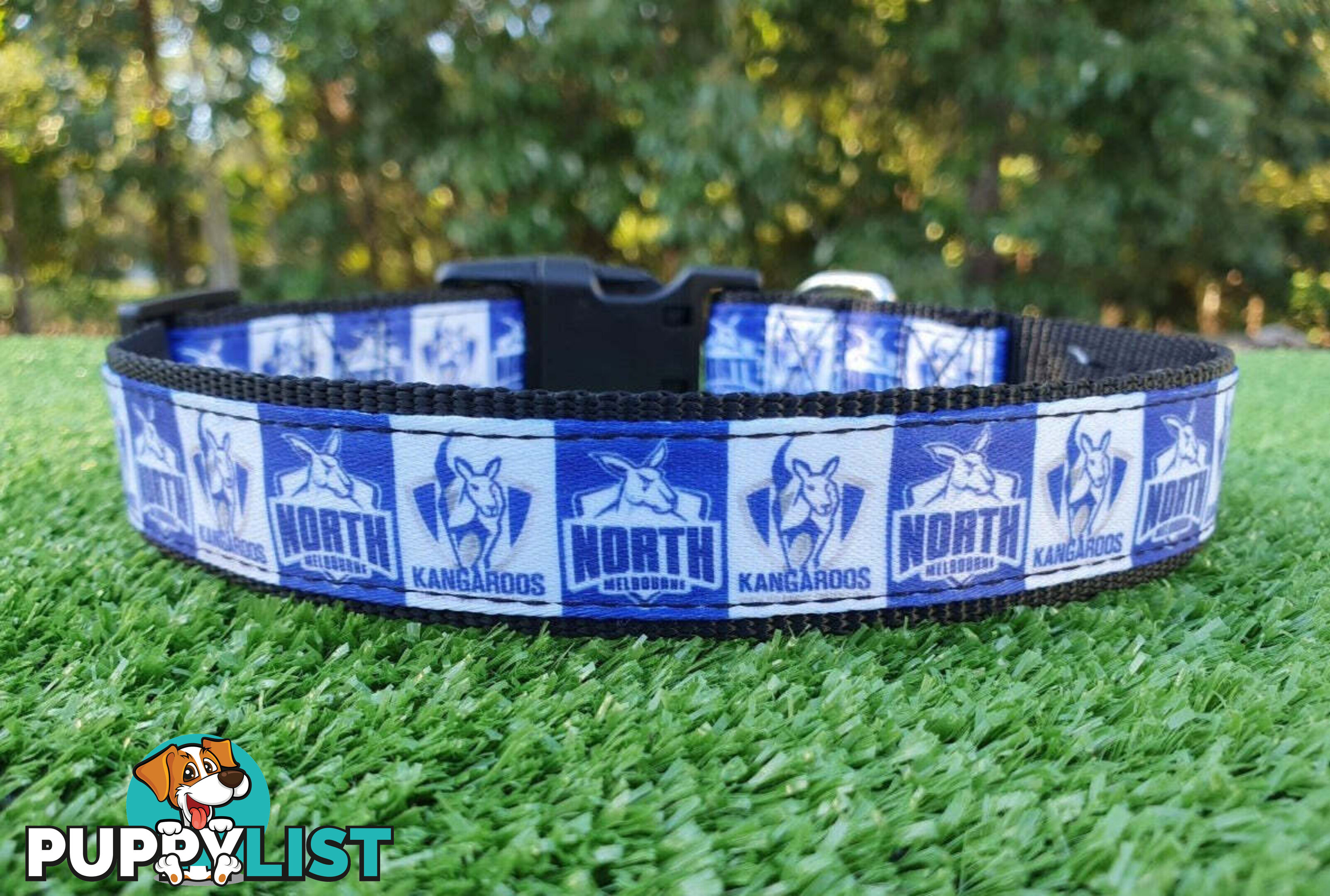 AFL Dog Collars, Footy - Aussie Rules - Moondidley Pets - MDPCOLAFLSBL