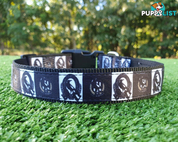 AFL Dog Collars, Footy - Aussie Rules - Moondidley Pets - MDPCOLAFLSBL