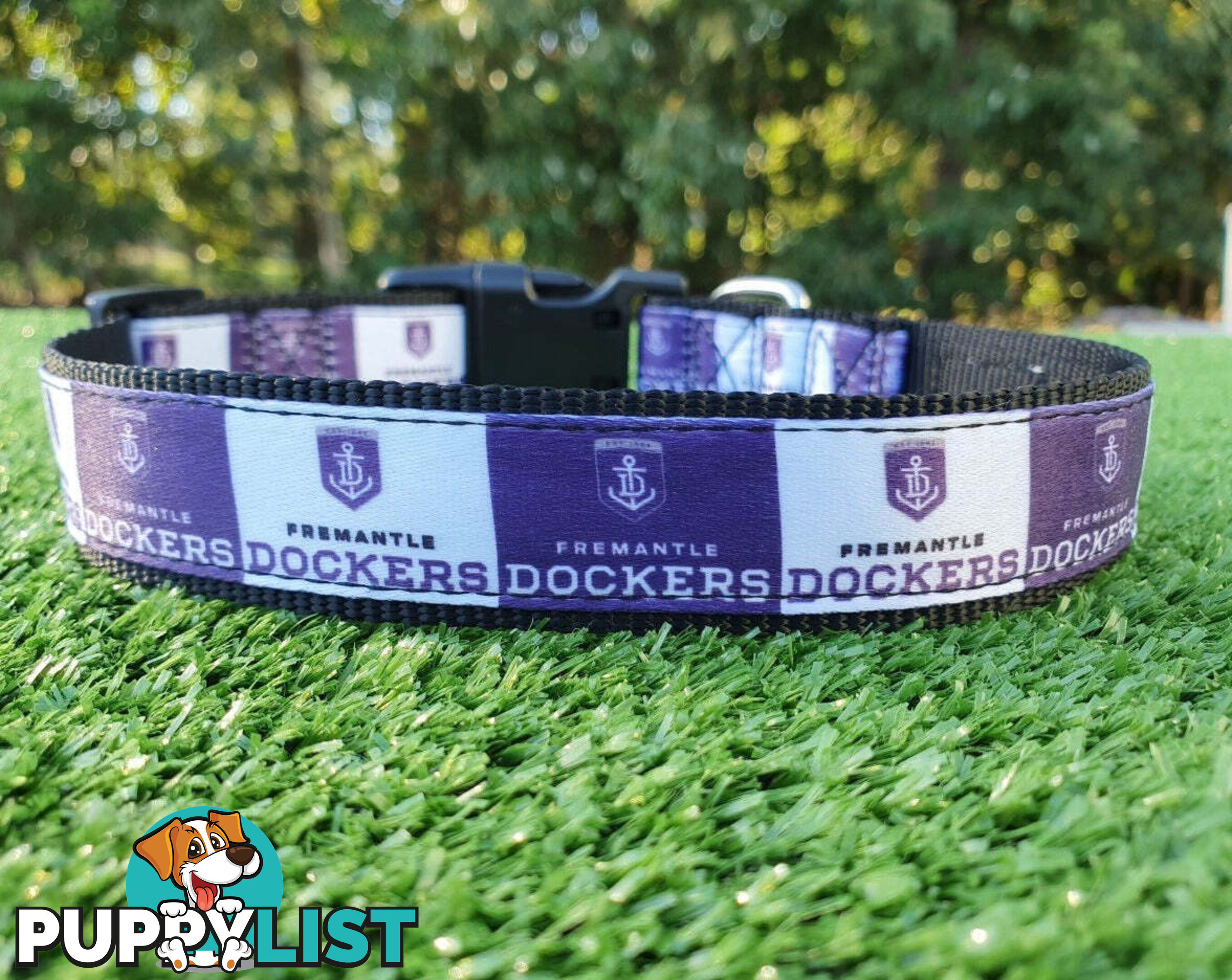 AFL Dog Collars, Footy - Aussie Rules - Moondidley Pets - MDPCOLAFLSBL