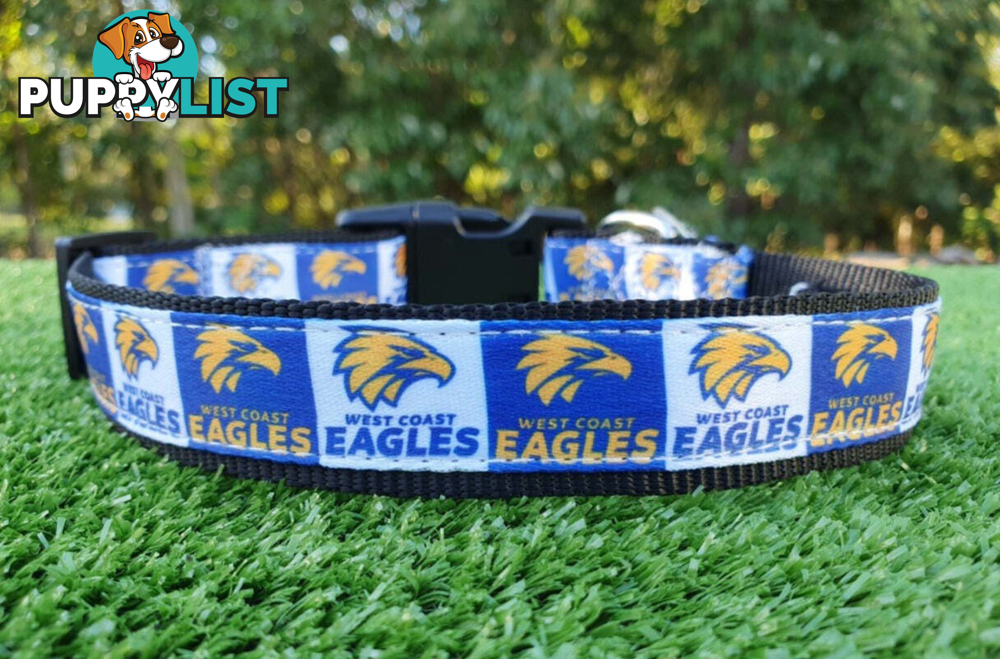 AFL Dog Collars, Footy - Aussie Rules - Moondidley Pets - MDPCOLAFLSBL