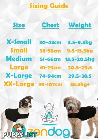 Calming Shirt - Thunder Shirt - Zendog - PPP-69-13