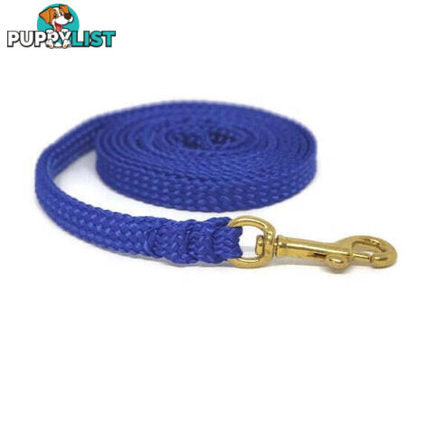 1.8m to 10m Long Dog Lead No Stitching Tough Yarnix 10mm Wide - YNXLD10-10-BK-BR