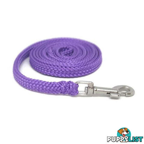 1.8m to 10m Long Dog Lead No Stitching Tough Yarnix 10mm Wide - YNXLD10-10-BK-BR