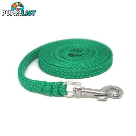 1.8m to 10m Long Dog Lead No Stitching Tough Yarnix 10mm Wide - YNXLD10-10-BK-BR
