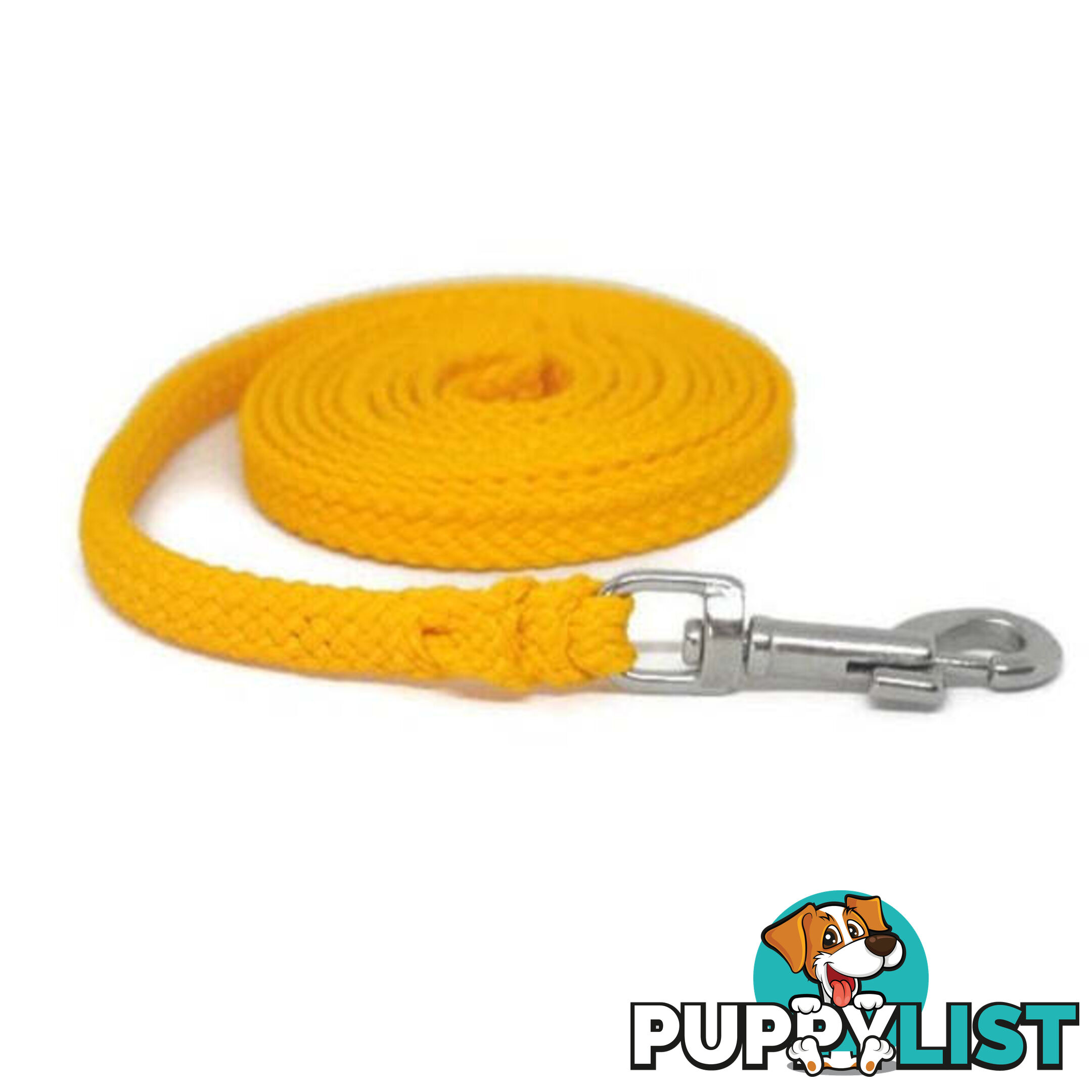 1.8m to 10m Long Dog Lead No Stitching Tough Yarnix 10mm Wide - YNXLD10-10-BK-BR
