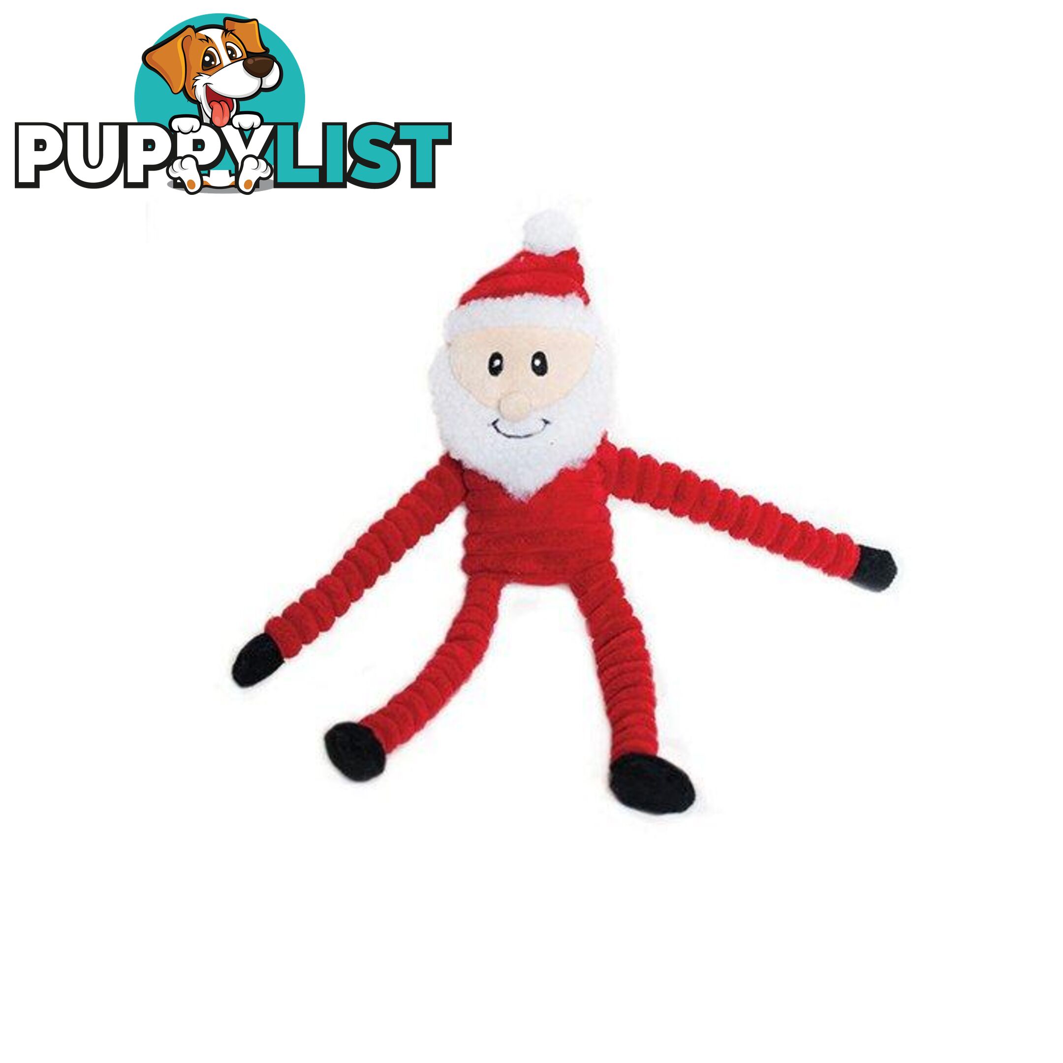 Christmas Holiday Crinkle Santa Dog Toy - PPP93-ZPPC01603
