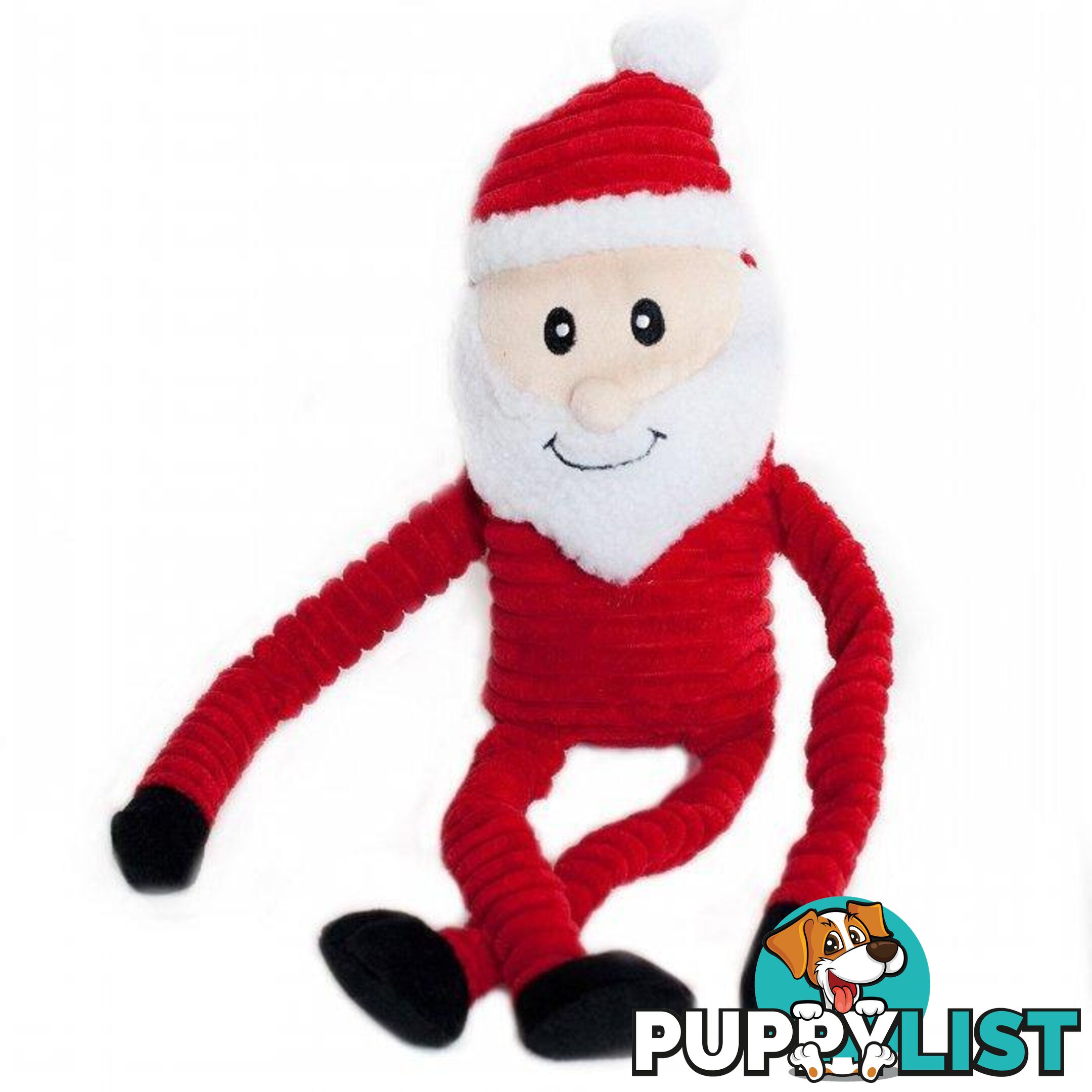 Christmas Holiday Crinkle Santa Dog Toy - PPP93-ZPPC01603