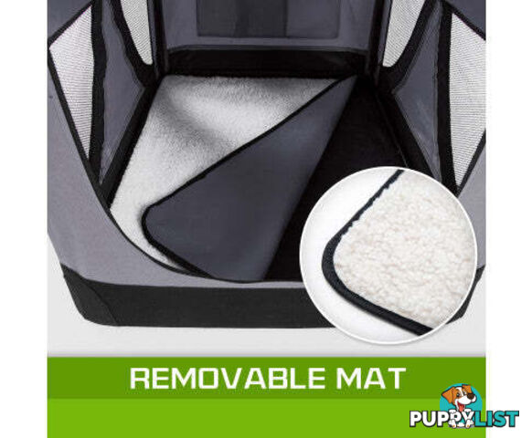 Paw Mate Portable Soft Dog Cage Crate Carrier - V274-PET-3002L-GY