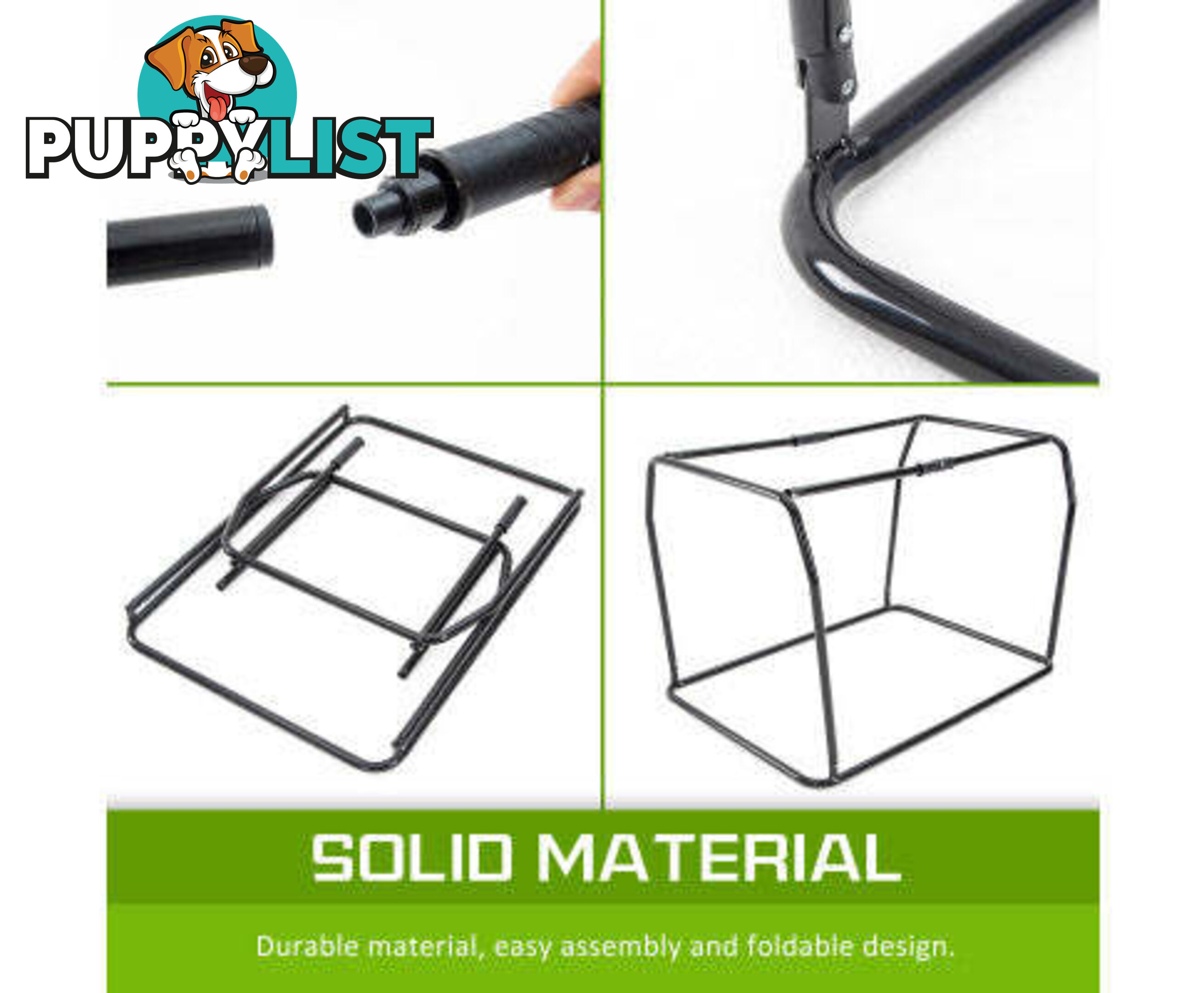 Paw Mate Portable Soft Dog Cage Crate Carrier - V274-PET-3002L-GY