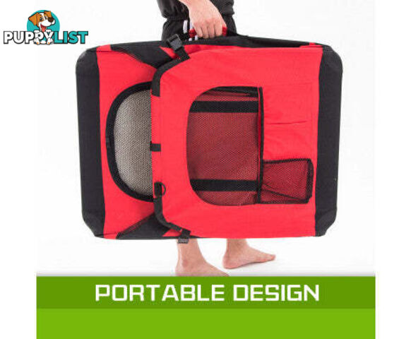Paw Mate Portable Soft Dog Cage Crate Carrier - V274-PET-3002L-GY