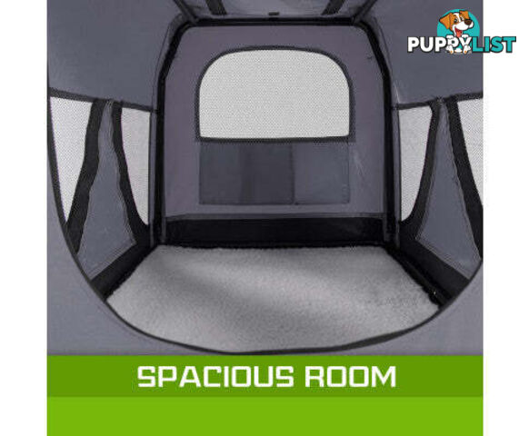 Paw Mate Portable Soft Dog Cage Crate Carrier - V274-PET-3002L-GY