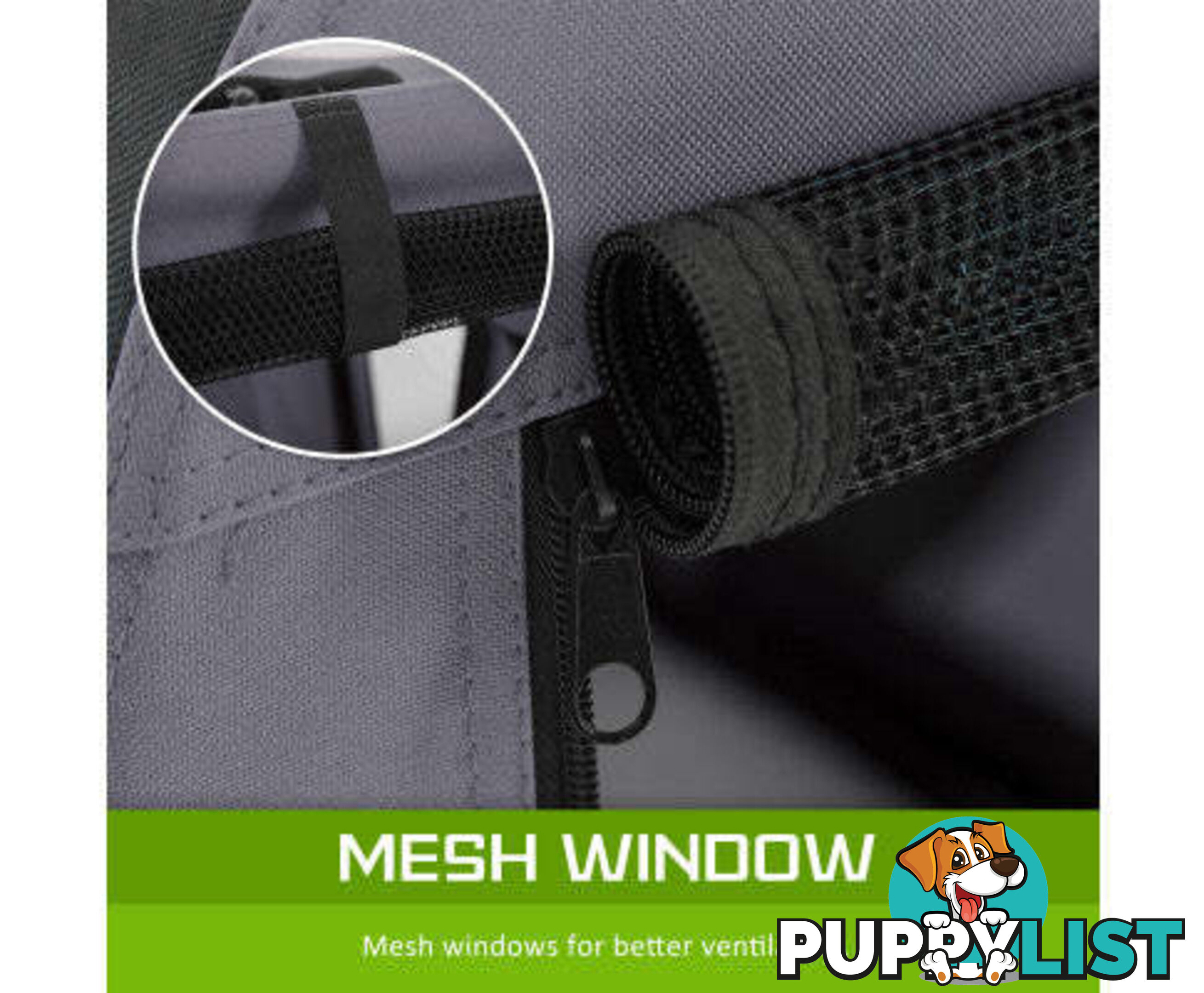 Paw Mate Portable Soft Dog Cage Crate Carrier - V274-PET-3002L-GY