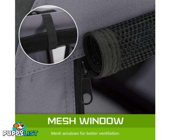 Paw Mate Portable Soft Dog Cage Crate Carrier - V274-PET-3002L-GY