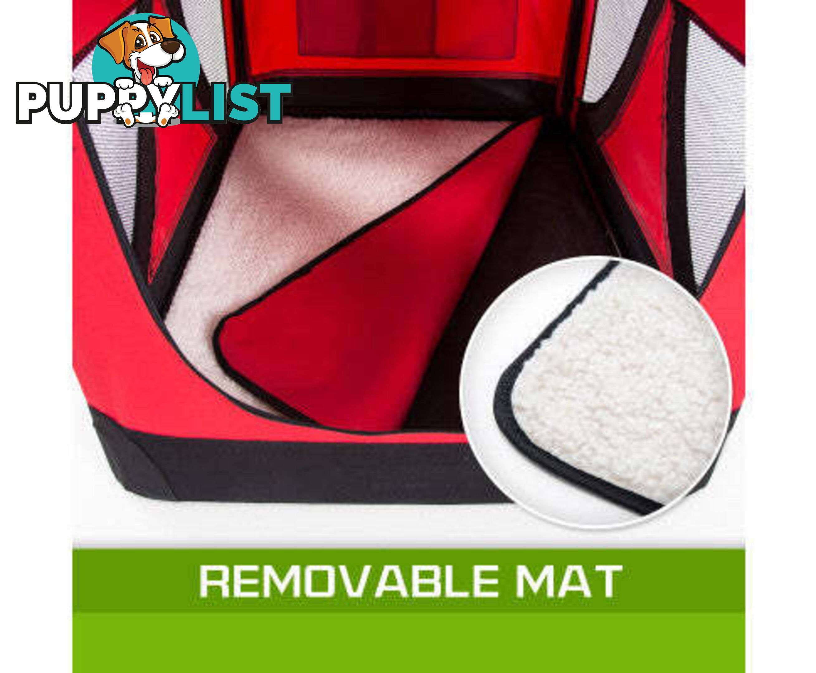 Paw Mate Portable Soft Dog Cage Crate Carrier - V274-PET-3002L-GY