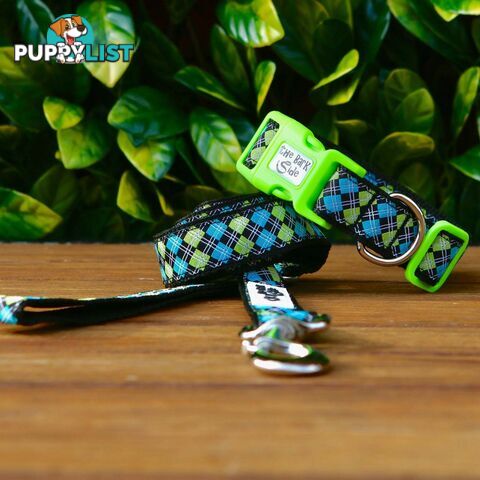 Tartan Dog Lead / Dog Leash - Hand Made by The Bark Side - TBSLDTARGRN251.2