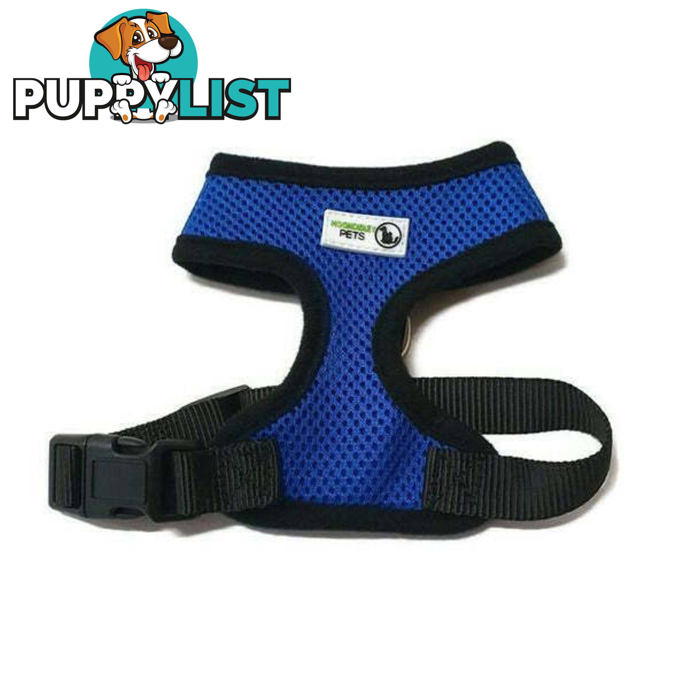 Pet Harness Soft Air Mesh Padded Adjustable  - Moondidley Pets - MDPHARMESSNVY