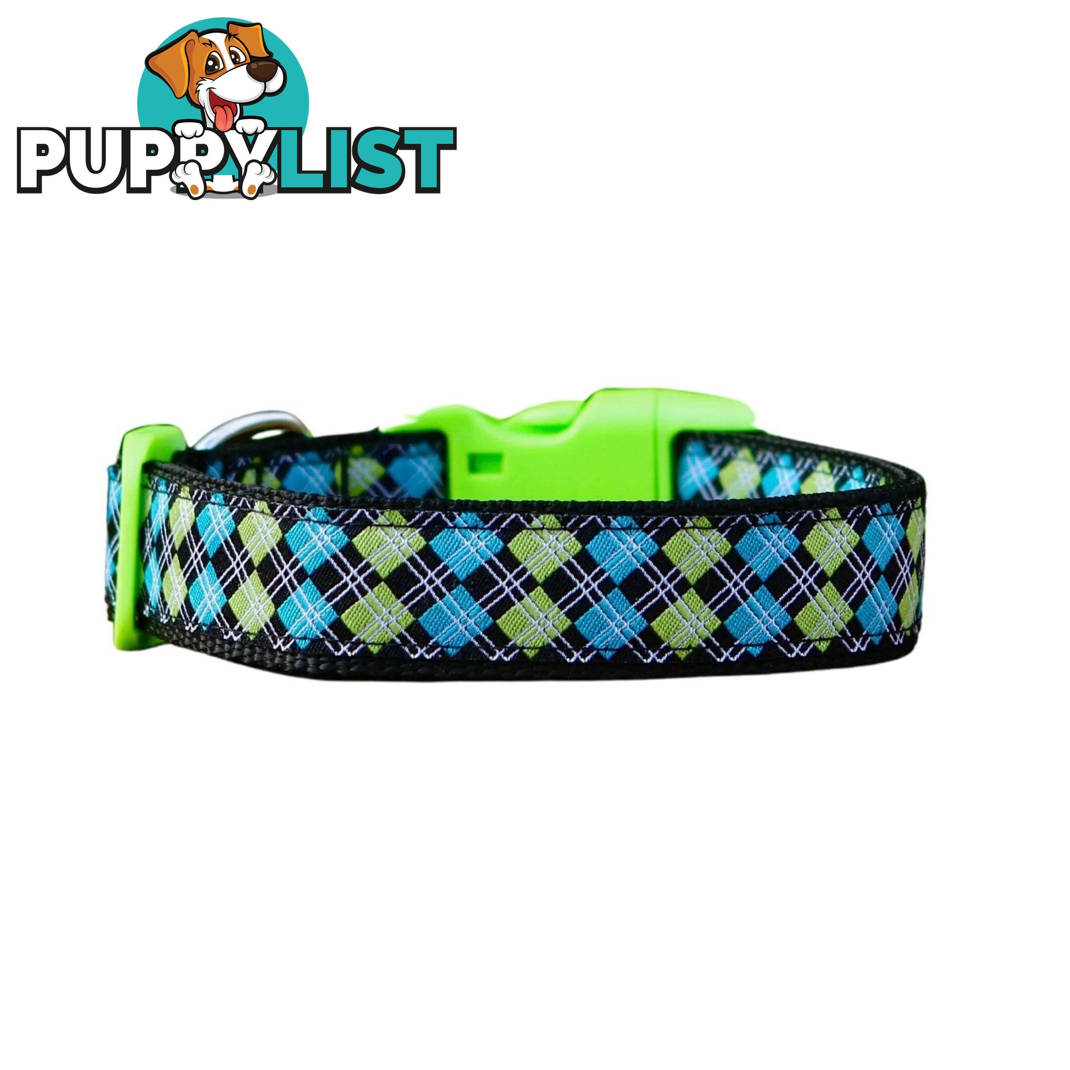 Tartan Dog Collar / XS - L - Hand Made by The Bark Side - TBSTARMEDPNK