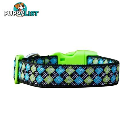 Tartan Dog Collar / XS - L - Hand Made by The Bark Side - TBSTARMEDPNK