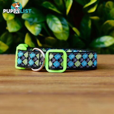 Tartan Dog Collar / XS - L - Hand Made by The Bark Side - TBSTARMEDPNK