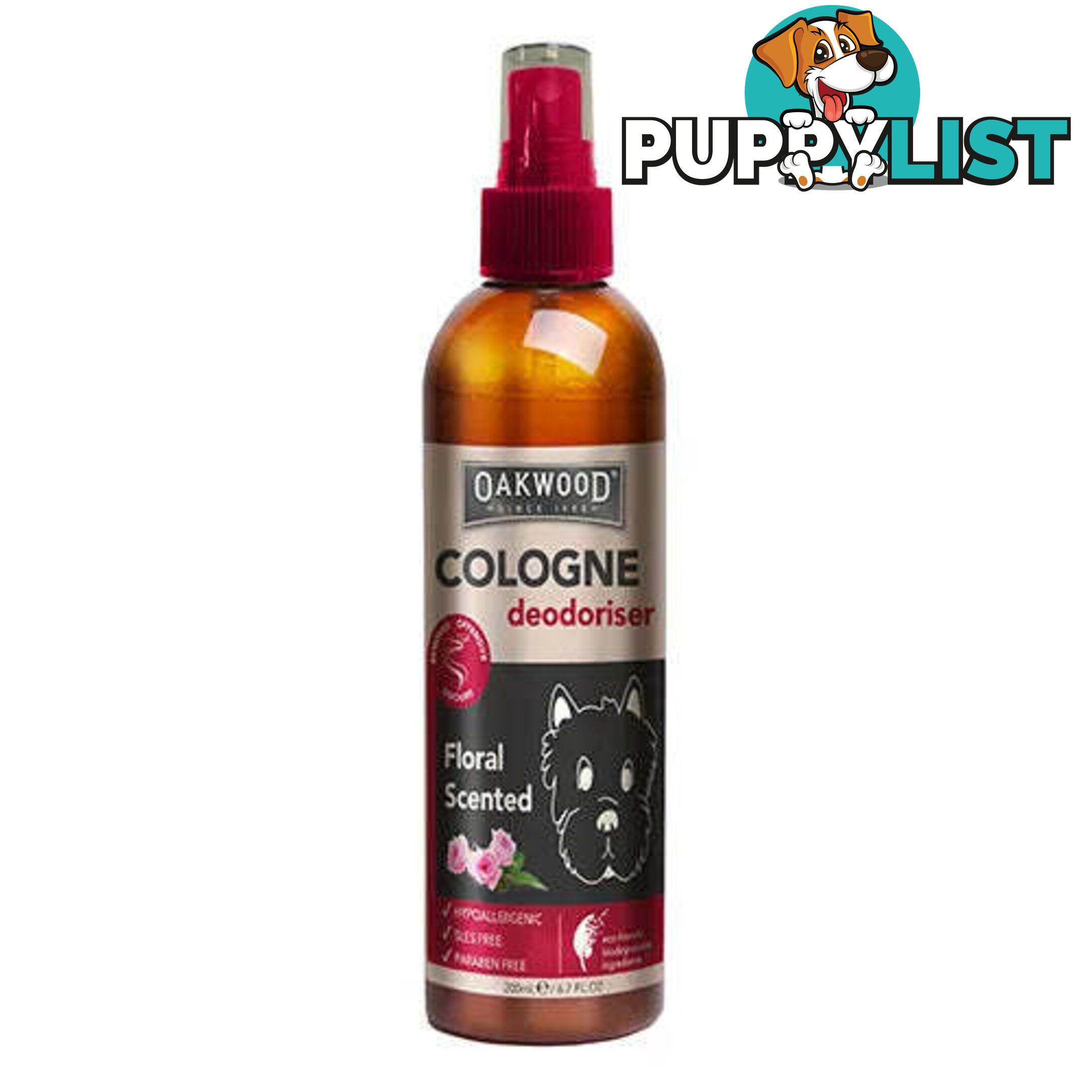 OAKWOOD PET ODOUR ELIMINATOR COLOGNE SPRAY 200ML - BAINBRIDGE - BB-A7163